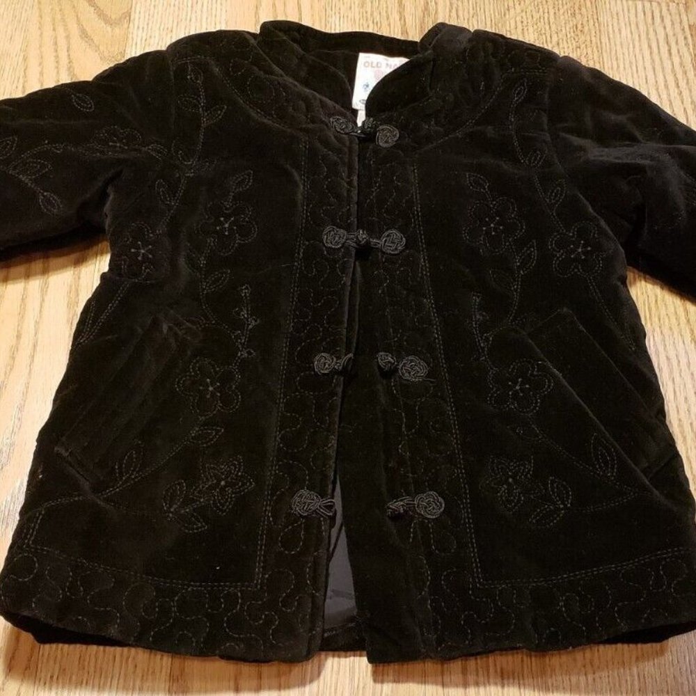 OLD NAVY Girls Dressy Coat Size: 12-18 Months Black